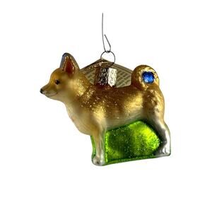 Vintage Old World Christmas Chihuahua Glass Ornament 2008